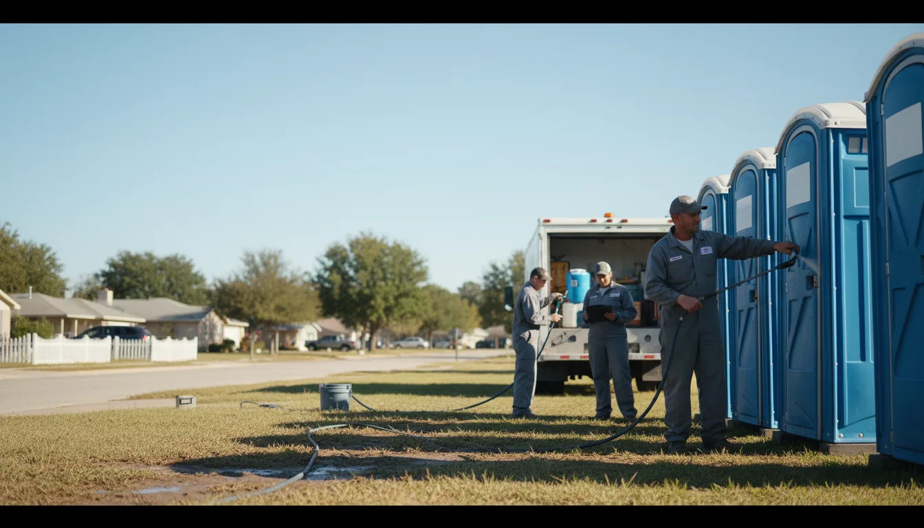 Long-Term Portable Toilet Rental in Lake Dallas, TX near me